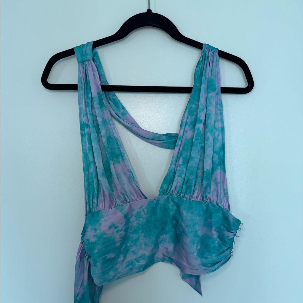Privacy please backless silk tank top